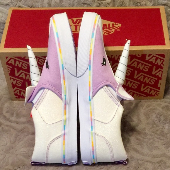 VANS ASHER UNICORN GLITTER SLIP ON - Picture 5 of 10